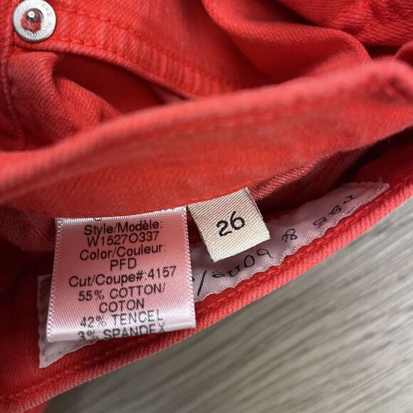 Rag & Bone Jeans Womens 26 Red Skinny Stretch Ankle Zip PFD Style W15270337 - Picture 4 of 11